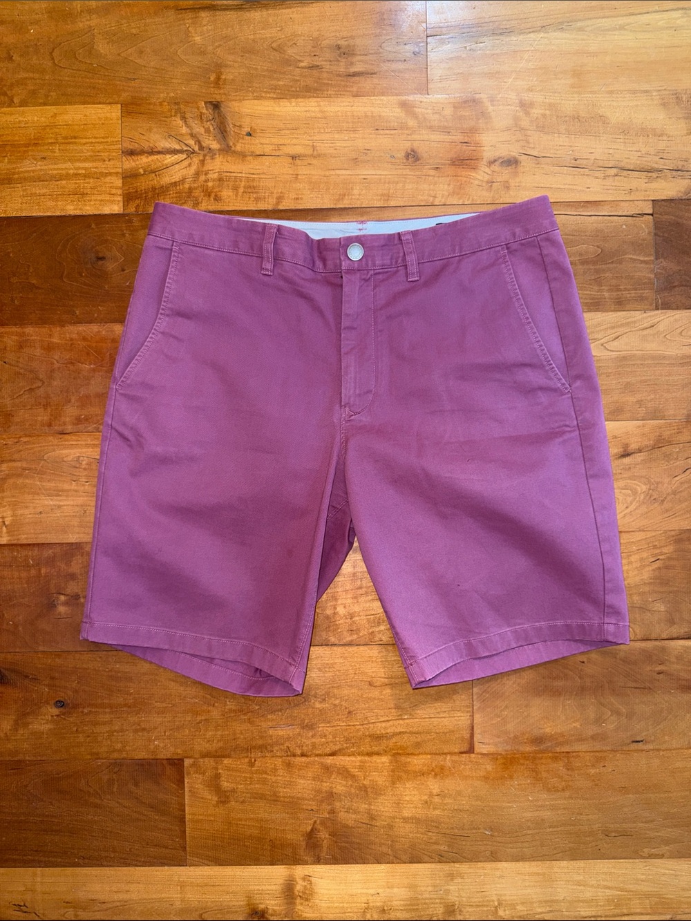 Bonobos Stretch Washed Chino Shorts - 34x9 in Plums - Standard Fit